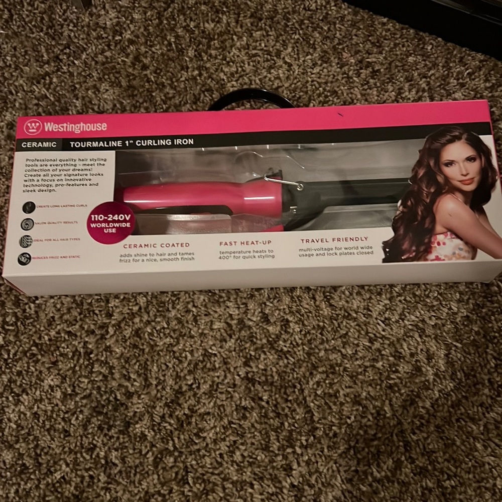 This is the Westinghouse 1 inch curling iron. Brand new never been used.